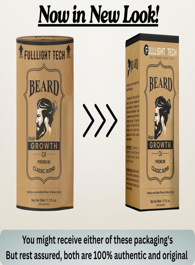 Fulllight Tech Beard Growth Oil for Men-30ml | Natural & Organic Beard Care with Castor, Argan & Jojoba Oils | Promotes Thicker, Fuller Beard | Softens & Fills Patches | Non-Greasy - Image 2